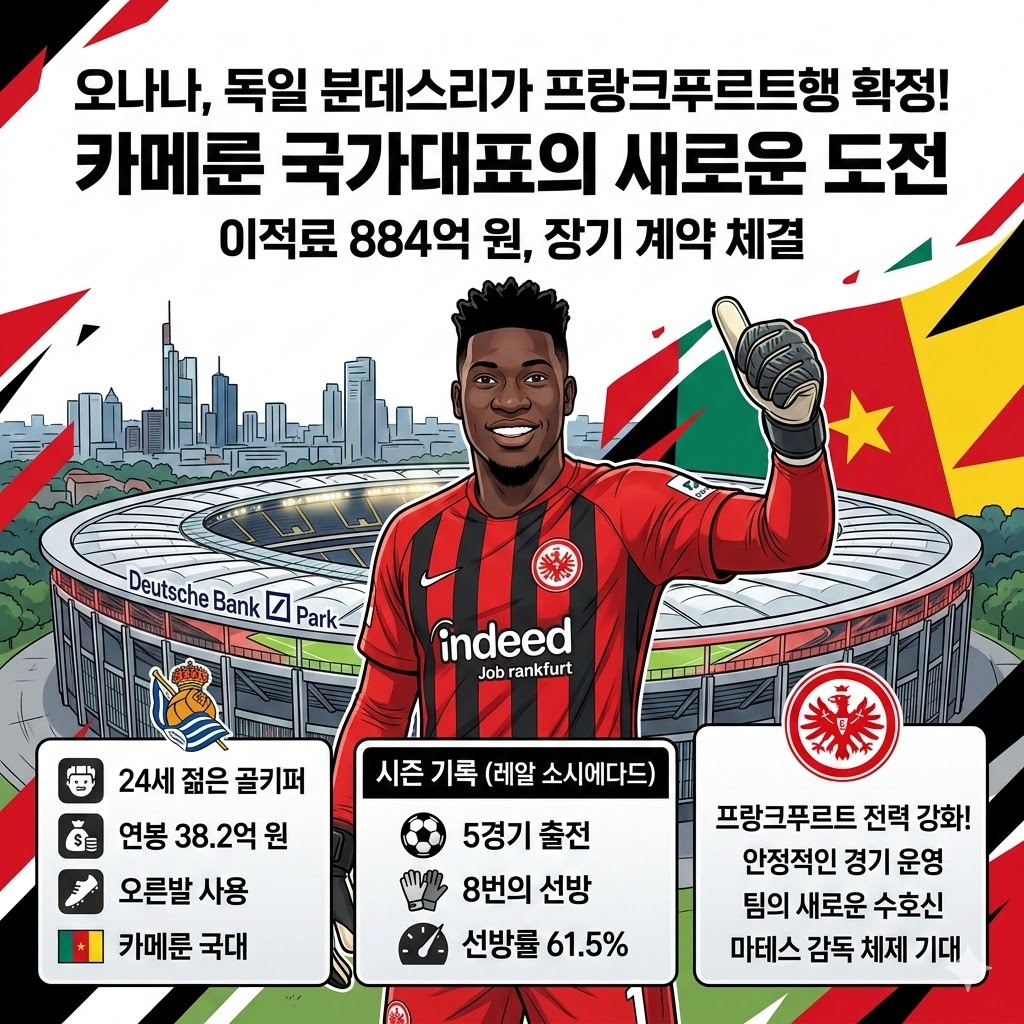 [884억] 소시에다드 오나나, 프랑크푸르트 골문 ??